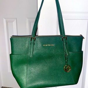 Green Michael Kors in Excellent Condition